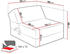 Mirjan24 Sofa Kevin Cord mit Schlaffunktion Schlafsofa Bettsessel (Poso 14)