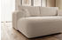 Selsey Ecksofa OVO mit Bettkasten Ottomane links Boucle-Bezug Beige