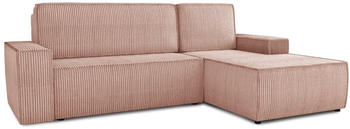 SILAPE Ecksofa Totti L Cord L-Form (Rosa (Poso 052) Seite Rechts)