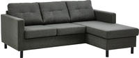 ATLANTIC home collection Ecksofa "Tea L-Form" Ecksofa, frei im Raum stellbar und