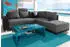 Jockenhöfer Ecksofa GRUPPE Orlando 257x82x215 cm SOFTLUX-Struktur Ottomane 1 schwarz (57439132-0)