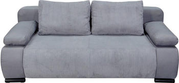 Collection AB Schlafsofa Moritz 200x42x98 cm Struktur-Cord grau (hellgrau) Einzel komfortabler Federkern (22736660-0)