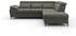 sit&more Ecksofa Cabrio 274x87x230 cm Luxus-Microfaser langer Schenkel links mit Armteilfunktion braun (schlamm) Eck Federkern 3 Nierenkissen (41662946-0)