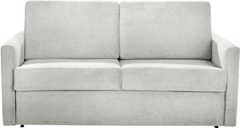 Places of Style Schlafsofa Goldpoint 162 cm Dauerschläfer 120/200cm 162x85x100 cm Luxus-Microfaser weich grau (hellgrau) Einzel 2-Sitzer Bettfunktion (63746847-0)
