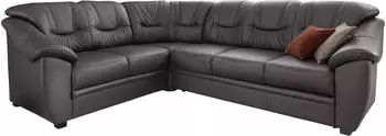 sit&more Ecksofa Savona 262x90x212 cm NaturLEDER langer Schenkel rechts ohne Bettfunktion braun (mokka) Leder- Federkern stellbar (44892164-0)