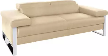 Willi Schillig 2-Sitzer finn 210x71x106 cm Stoff S37 -ohne beige (sahara s37) 2-Sitzer German Design Award 2016 Chrom glänzend 210 cm (45332954-0)