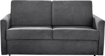 Places of Style Schlafsofa Goldpoint 162 cm Dauerschläfer 120/200cm 162x85x100 cm Luxus-Microfaser weich grau (anthrazit) Einzel 2-Sitzer Bettfunktion (81939365-0)