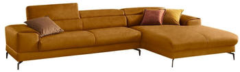 Willi Schillig Ecksofa piedroo 343x70x193 cm Stoff S37 Longchair rechts -mit motorischer gelb (brandy s37) Eck (60270345-0)