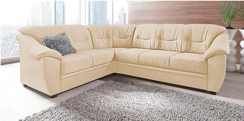 sit&more Ecksofa Savona 262x90x212 cm SOFTLUX langer Schenkel rechts ohne Bettfunktion beige (creme) Federkern stellbar (74619721-0)