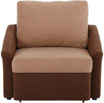 Home Affaire Schlafsofa Sleepy 108x79x94 cm Microfaser PRIMABELLE braun Einzel Schlaffunktion Boxspring Federung (95616104-0)