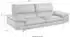 Calia Italia 3-Sitzer Dave 221x87x97 cm Leder BULL grau (fango) 3-Sitzer zwei Lederqualitäten (53706054-0)