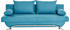 Jockenhöfer Schlafsofa GRUPPE Nancy 190x81x81 cm Luxus-Microfaser ALCATOP blau (petrol) Einzel lose Rückenkissen (62202317-0)