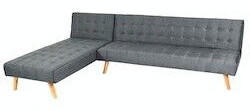 Mendler HWC-K38 Klappsofa links/rechts Massivholz 256cm dunkelgrau Fabric (89783+89784)