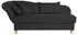 Max Winzer Recamiere mit Armteil links klappbar Selma - schwarz (2917-6310-1652340-F01)