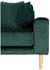 ebuy24 Lido Chaiselongue Sofa linksgewendet velour inkl. 4 dekorative Kissen grün (1301195)