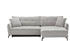 bobb Ecksofa Casandra de Luxe grau 284x91x191 cm
