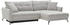 bobb Ecksofa Casandra de Luxe grau 284x91x191 cm