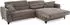 Jockenhöfer Ecksofa GRUPPE Double One 288x105 cm Cord Ottomane beidseitig mit Relaxfunktion grau (taube) (73038046-0)