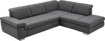 DIE PLANBAR Ecksofa MP-IN17041 320x85x260 cm Luxus-Microfaser in Lederoptik Armlehne links ohne Kopfteilverstellung-ohne Bettfunktion grau Boxspringsofas (35974760-0)