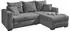 Jockenhöfer Ecksofa GRUPPE Elmau 235x90 cm Cord Ottomane beidseitig grau (27685368-0)