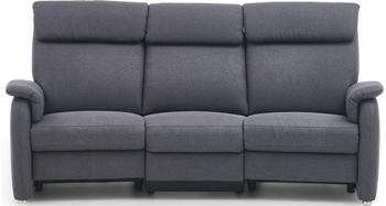 Home Affaire 3-Sitzer Turin mit Steckdose und USB-Port Easy care-Bezug 218x107x104 cm Struktur grau (anthrazit) (95356744-0)
