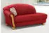 Home Affaire Ottomane Milano 181x83x79 cm Chenille Armlehne links rot Ottomanen (39224654-0)