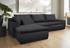 Home Affaire Ecksofa Win 285x85x176 cm Cord-Samtvelours Recamiere beidseitig Mit Bettfunktion und Bettkasten schwarz (anthrazit schwarz) (39064821-0)