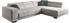 DIE PLANBAR Ecksofa MP-IN15053 323x73x190 cm Cord Ottomane rechts Kopfteilverstellung grau (grey) (30712329-0)
