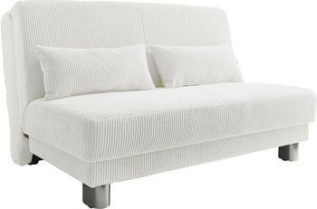 INOSIGN Schlafsofa Gina 140x86x195 cm Cord weiß (46882517-0)