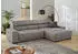 Jockenhöfer Ecksofa GRUPPE Le Mans mit elektromotorischer Sitztiefenverstellung (30 cm) 315x110 cm Luxus-Microfaser Lederoptik Ottomane beidseitig grau (29537139-0)