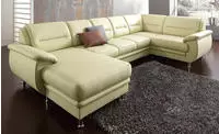 sit&more Wohnlandschaft "Mailand U-Form, B: 312 cm" optional Bettfunktion
