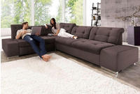 sit&more Ecksofa "Pale L-Form" inklusive Kopfteilverstellung, wahlweise mit