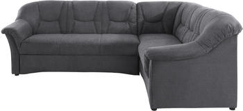 Domo Polstermöbel Ecksofa COLLECTION Sarafina 240x83x190 cm Struktur fein langer Schenkel links mit Bettfunktion-mit Federkern grau (78022433-0)