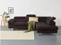COTTA Ecksofa "Driver L-Form, B: 265 cm, moderne Couch mit Wellenunterfederung,