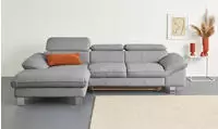 COTTA Ecksofa "Driver L-Form, B: 268 cm, moderne Couch mit Wellenunterfederung,