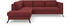 sit&more Ecksofa Olsen 248x88x201 cm Luxus-Microfaser ALTARA NUBUCK Ottomane links mit Bettfunktion-mit Stauraum-mit Sitztiefenverstellung rot (bordeau) (11805043-0)