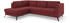 sit&more Ecksofa Olsen 248x88x201 cm Luxus-Microfaser ALTARA NUBUCK Ottomane links mit Bettfunktion-mit Stauraum-mit Sitztiefenverstellung rot (bordeau) (11805043-0)