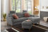 Home Affaire Ecksofa Palmera 244x89x163 cm Struktur Recamiere rechts ohne Bettfunktion-ohne Bettkasten grau (20582753-0)