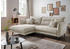 INOSIGN Ecksofa Lazio 255x94x180 cm Cord Recamiere links beige (beige zierkissen beige