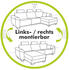 Jockenhöfer Ecksofa GRUPPE Heidelberg 228x99 cm Luxus-Microfaser flauschig Ottomane beidseitig grau