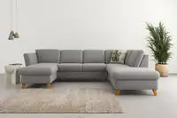 Home affaire Wohnlandschaft "Trelleborg U-Form" Federkern-Polsterung, wahlweise...