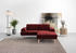 andas Ecksofa Swift 192x83x176 cm Microfaser PRIMABELLE Recamiere rechts rot (bordeau) (98861606-0)