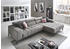 DIE PLANBAR Ecksofa MP-IN18022 321x74x190 cm Chenille, Ottomane rechts Kopfteilverstellung grau (granit) (34063456-0)