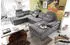ED EXCITING DESIGN Wohnlandschaft Jakarta 324x107x218 cm Webstoff-Kunstleder Ottomane links grau (38645009-0)