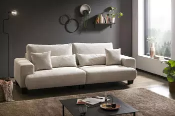exxpo Big-Sofa-Sofa Fashion Big Ayo 254x89x109 cm Cord beige XXL Sofas (50032319-0)