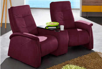 exxpo 2-Sitzer-Sofa Fashion Tivoli 207x109x97 cm Luxus-Microfaser mit Relaxfunktion rot (bordeau) (36746102-0)