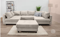 COLLECTION AB Wohnlandschaft "Toni U-Form, B: 298 cm" Set: Sofa & Hocker, 3