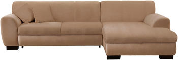 Home Affaire Ecksofa Nika 277x84x84 cm Microfaser PRIMABELLE Recamiere rechts ohne Bettfunktion braun (caf&eacute;) (53840254-0)