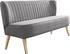 INOSIGN 2-Sitzer Campi 140x81x67 cm Luxus-Microfaser grau (hellgrau) (10618643-0)