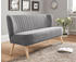 INOSIGN 2-Sitzer Campi 140x81x67 cm Luxus-Microfaser grau (hellgrau) (10618643-0)